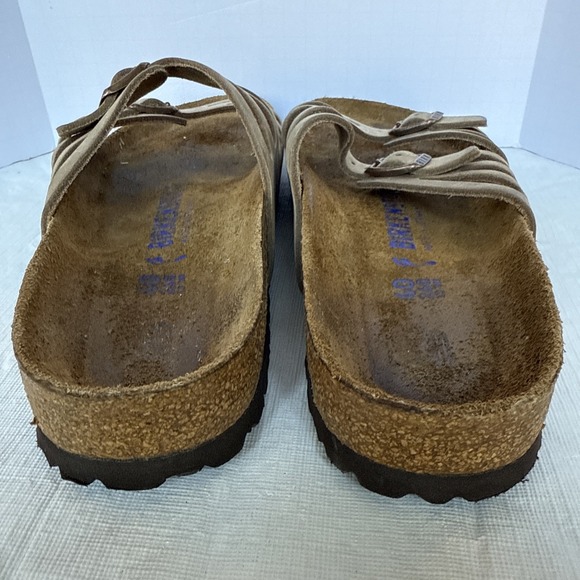 Birkenstock Granada Soft Footbed Sandals Size 40 Women's 9 Mens 7 Brown Germany - Picture 5 of 8
